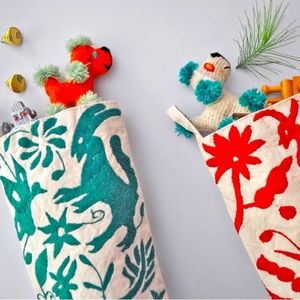 Otomi Mexican Stocking in Green